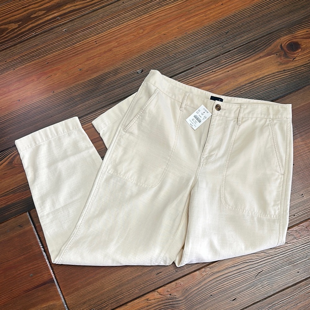J. Crew Cream Chinos Versatile Cotton Blend